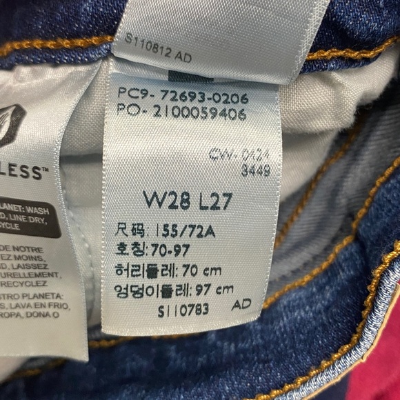 LEVI’S HIGH RIBCAGE STRAIGHT BUTTON FLY HIGH WAISTED JEANS ICONIC 5POCKET STYLE - Picture 15 of 15